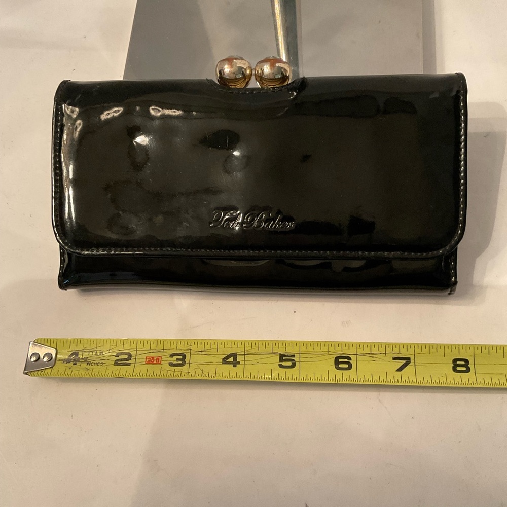 Ted Baker black patent wallet